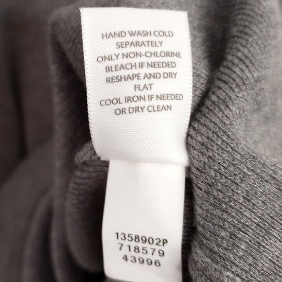 J. Jill Heather Grey Long Sleeved Knit Dress - Picture 8 of 8